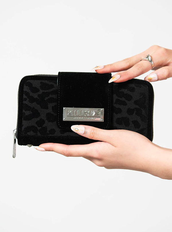 MARIKAI LARGE LEOPARD PRINT TAB WALLET