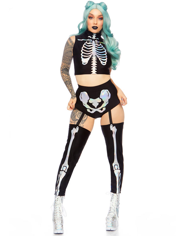 diy skeleton costume women