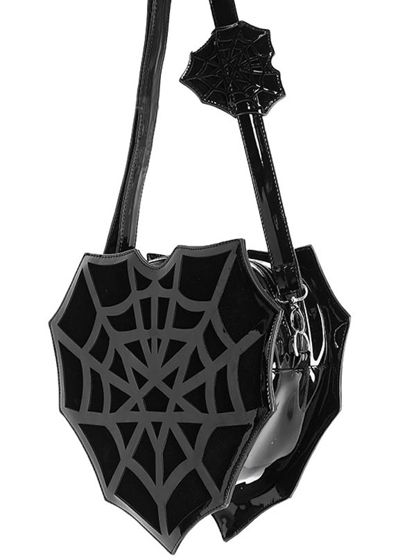  ENJOININ Gothic Spider Heart Shape Purses and Handbags