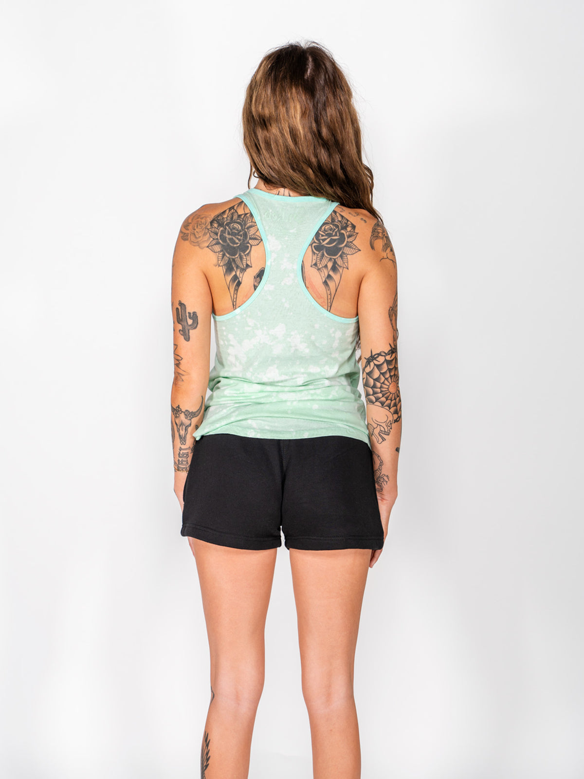 Women&#39;s Inked Logo Minty Wash Tank