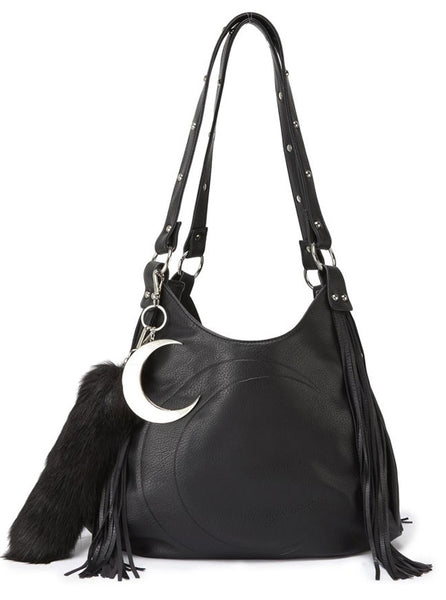 Handbag (bag) KILLSTAR - Metal Lyfe Fringe - BLACK - KSRA001530 