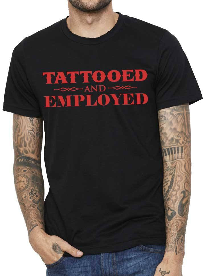 Mens Tattooed And Employed By Steadfast Brand Red Inked Shop Inked Shop 9341