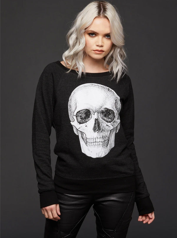 Women's Skull Sweater by Pretty Attitude Clothing | Inked Shop