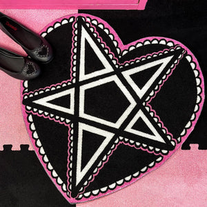 Too Fast Pentagram Heart Shaped Handbag